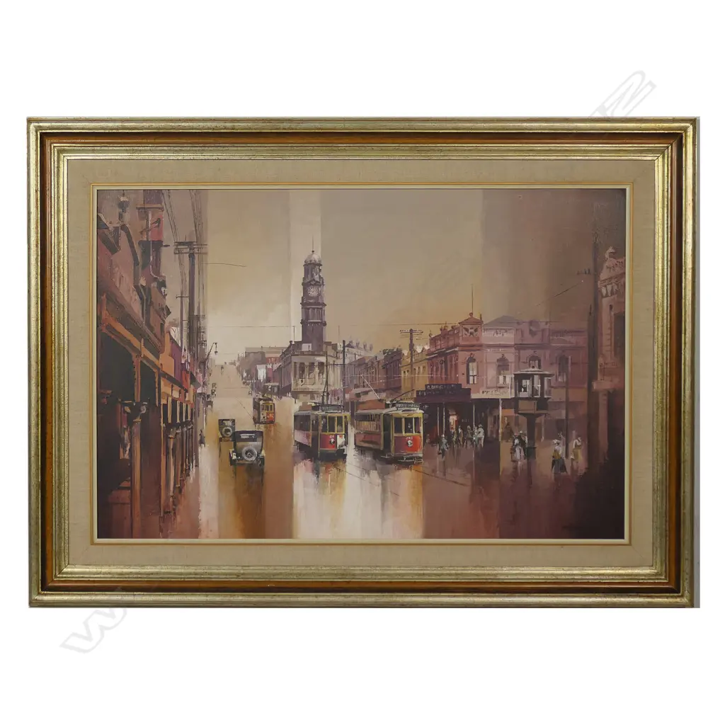 Rodger Harrison (NZ 1931-) 'After Rain Queen Street', Image 1++