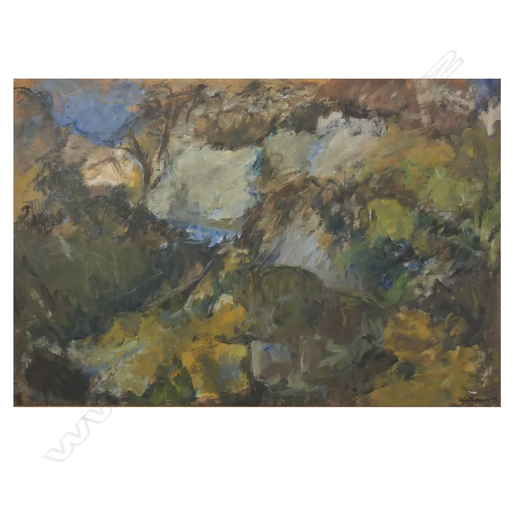Emily Jackson (NZ 1909-1993) 'Landscape Abstract', Image 1++