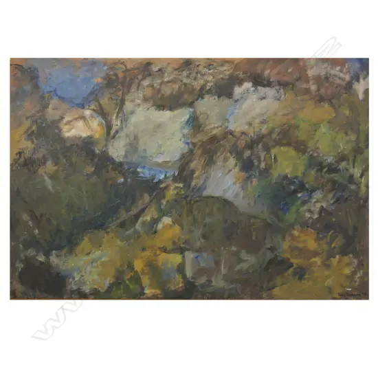 Emily Jackson (NZ 1909-1993) 'Landscape Abstract',