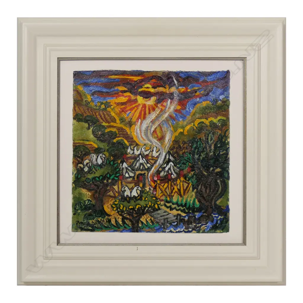 Peter O'Hagan (1942-2002) 'Twilight Drinks in the Boma on a Safari Park called the Kruger', Image 1++