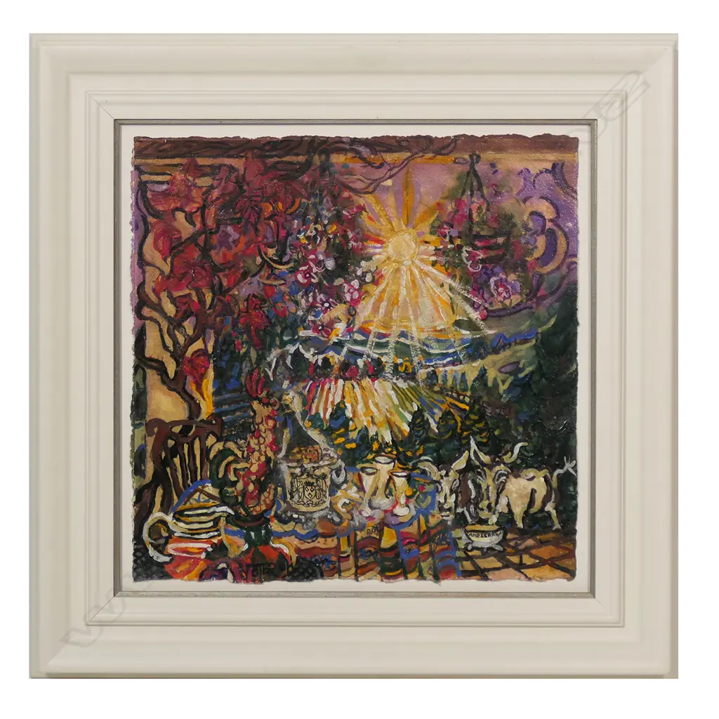 Peter O'Hagan (1942-2002) 'Day - or Night? Anytime is the Right Time to Drink the Finest of Dampierre Champagne', watercolour and gouache on paper, signed. Entitled and labelled verso. 430 x 430mm. Image 1++