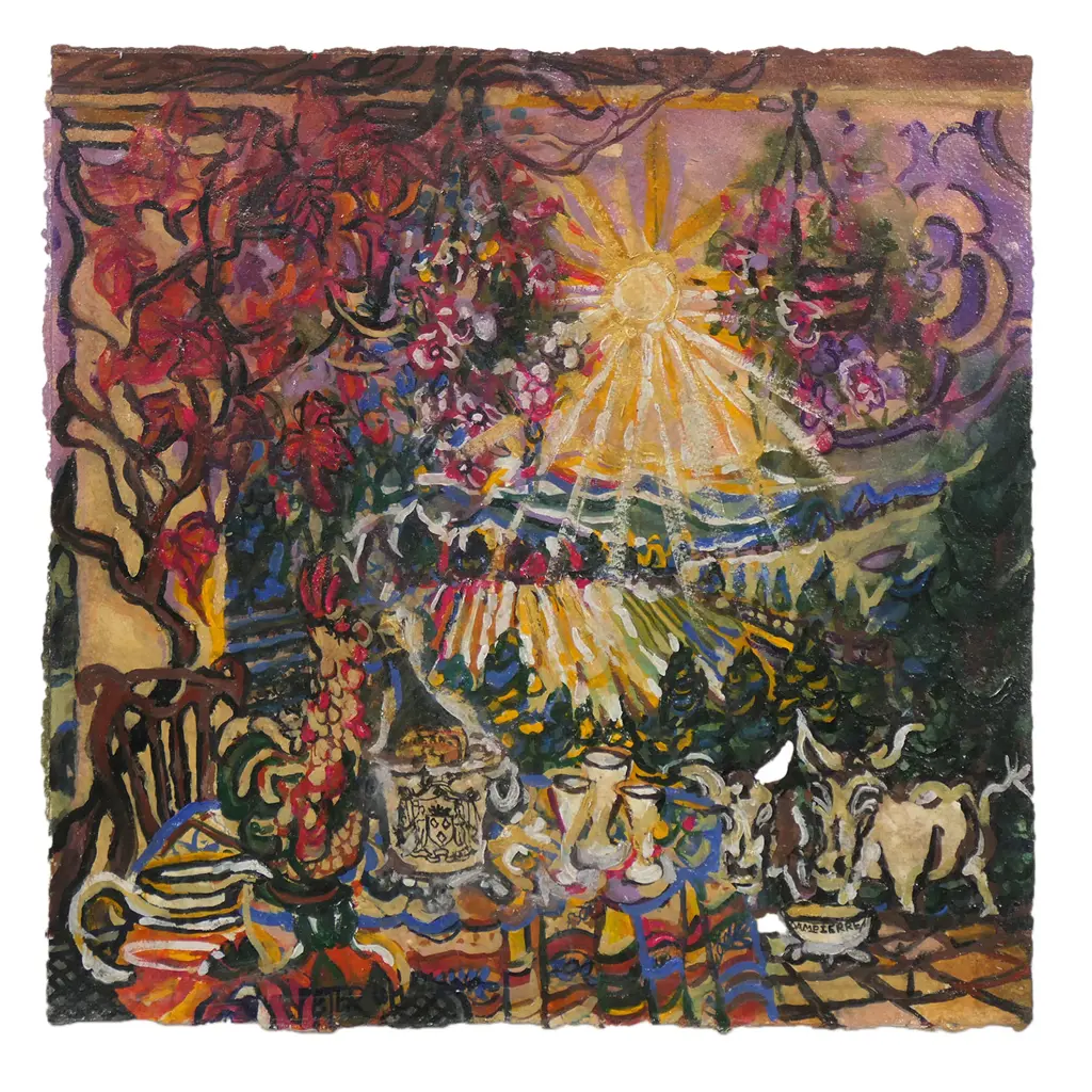 Peter O'Hagan (1942-2002) 'Day - or Night? Anytime is the Right Time to Drink the Finest of Dampierre Champagne', watercolour and gouache on paper, signed. Entitled and labelled verso. 430 x 430mm. Image 1++