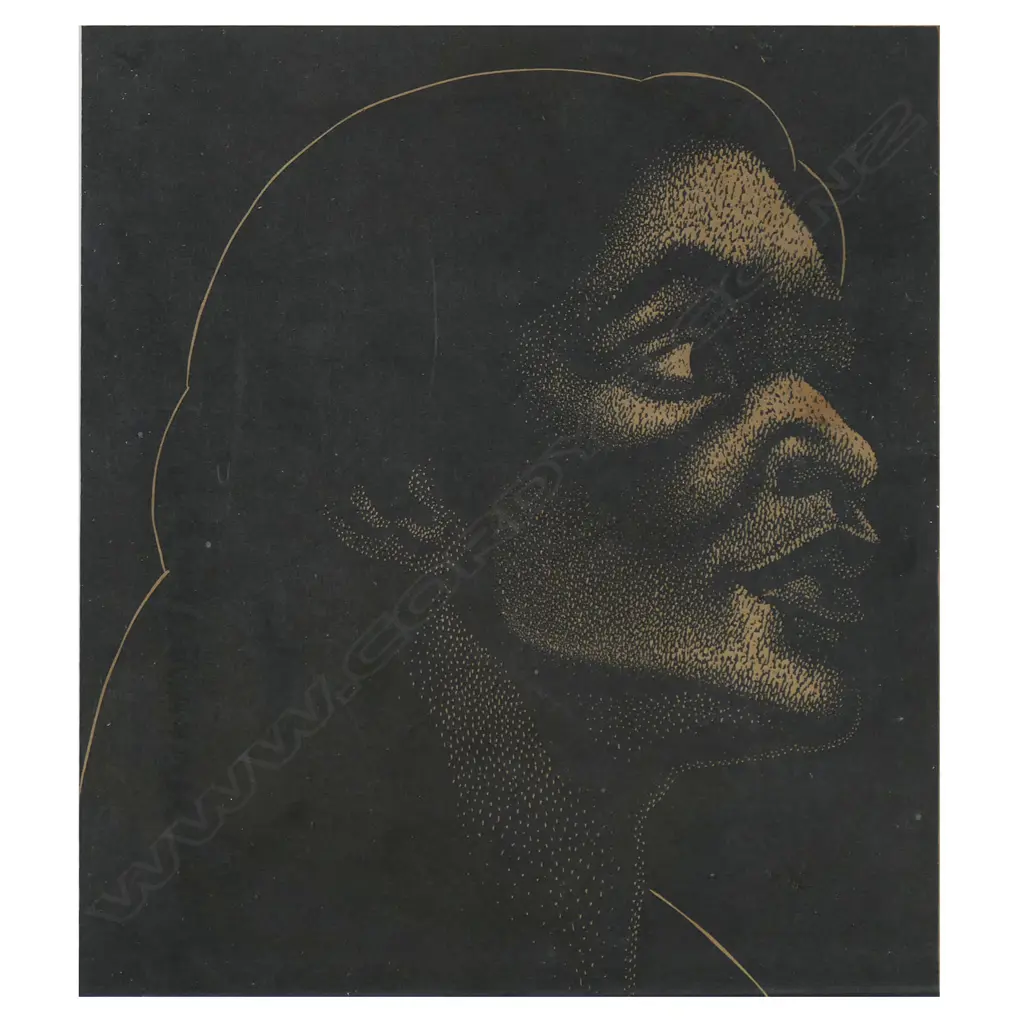 George (William George) Woods (NZ 1898-1963) 'Head of a Wahine', Image 1++