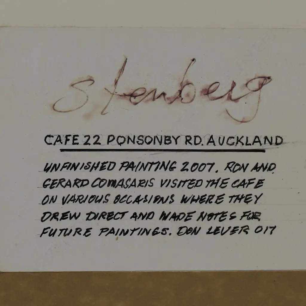Ron Stenberg (1919-2017) 'Cafe 22 Ponsonby Rd', Image 1++