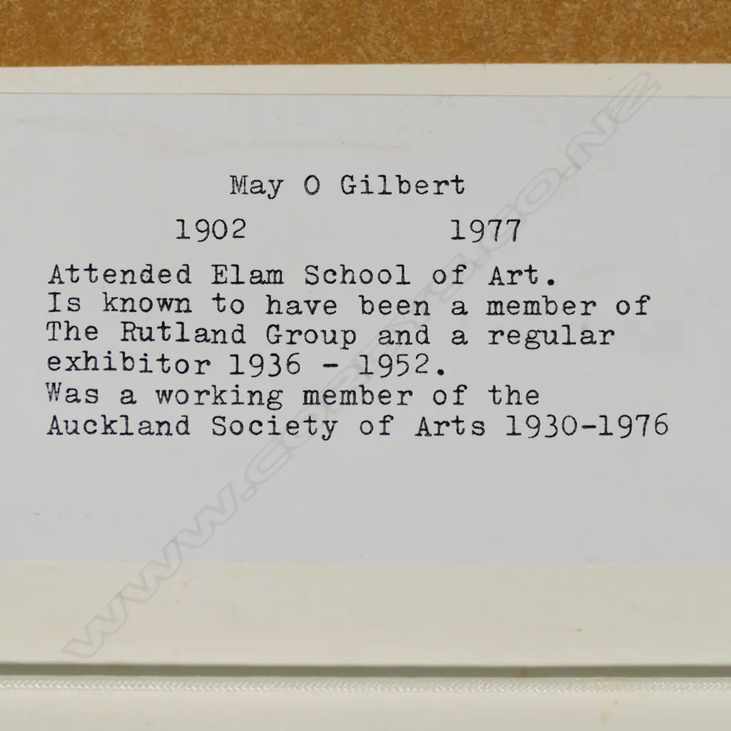 May O Gilbert (NZ 1902-1977) Rural Cottage, Image 1++