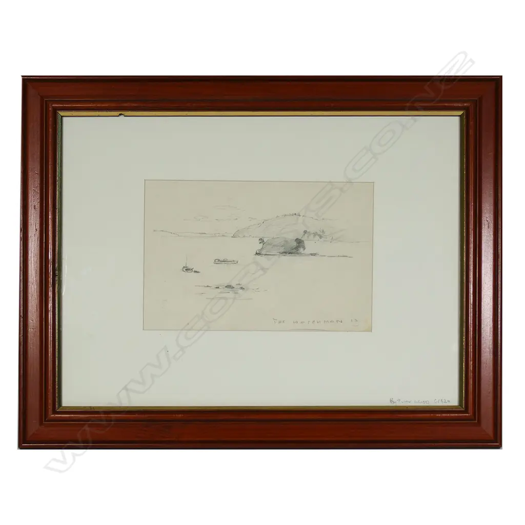 Trevor Lloyd (NZ 1863-1937) 'Watchman Island', Image 1++