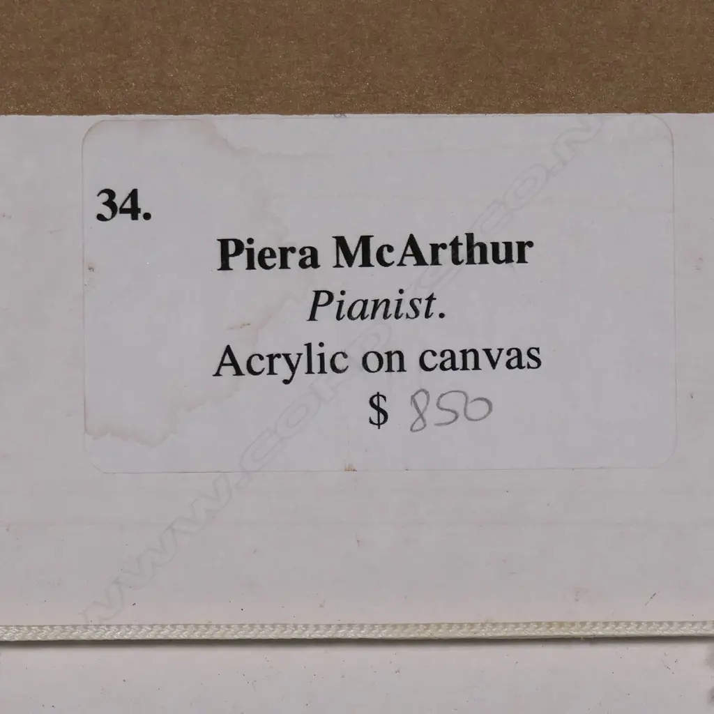 Piera McArthur 'Pianist', Image 1++