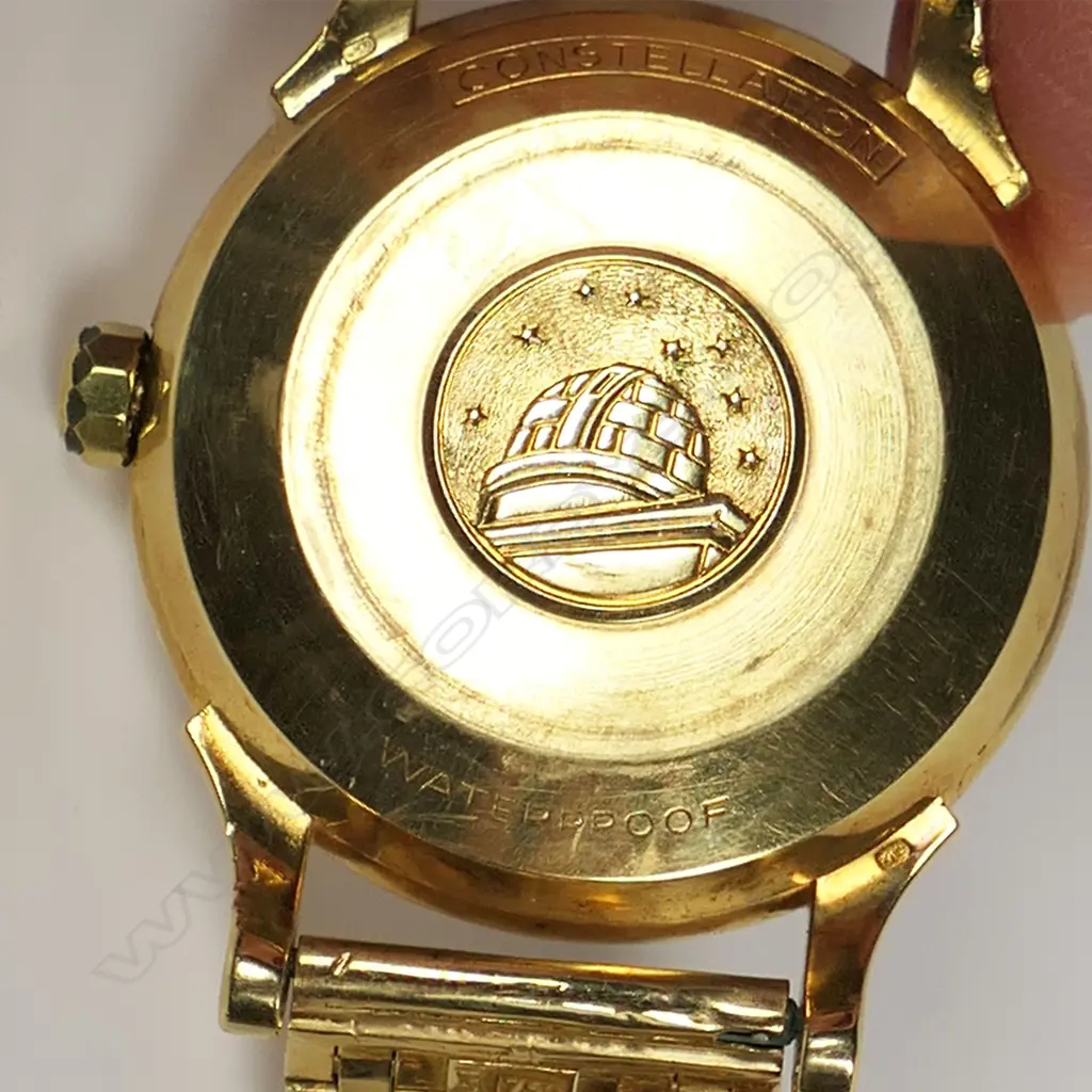 A c.1960s 18ct yellow gold Omega Constellation gent's automatic wrist watch, Image 1++