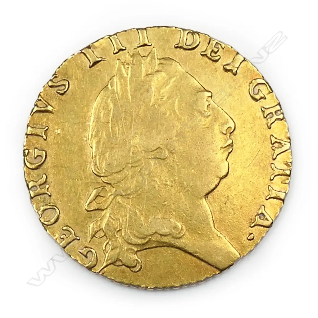 A George III 1793 22ct gold guinea coin, Image 1++