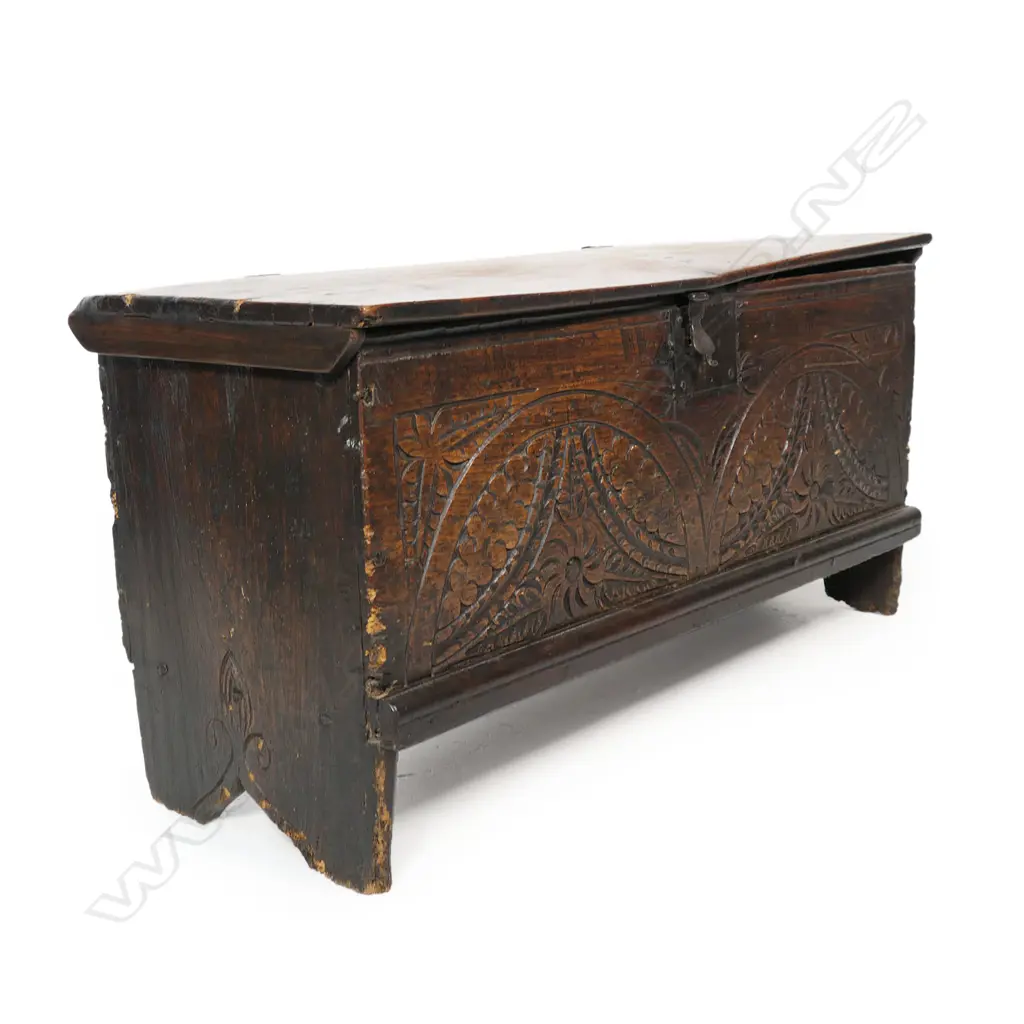 A Georgian elm coffer, Image 1++