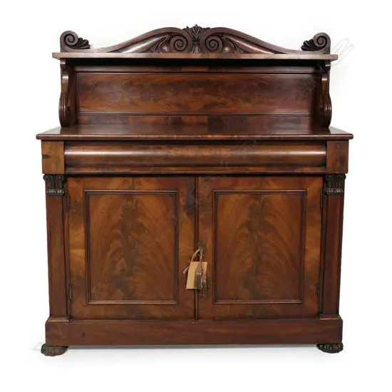 A Victorian mahogany small proportion sideboard,