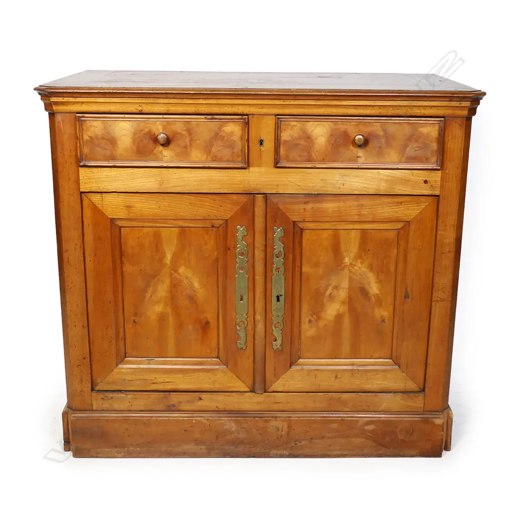 A small 19thC French fruitwood buffet, Image 1++