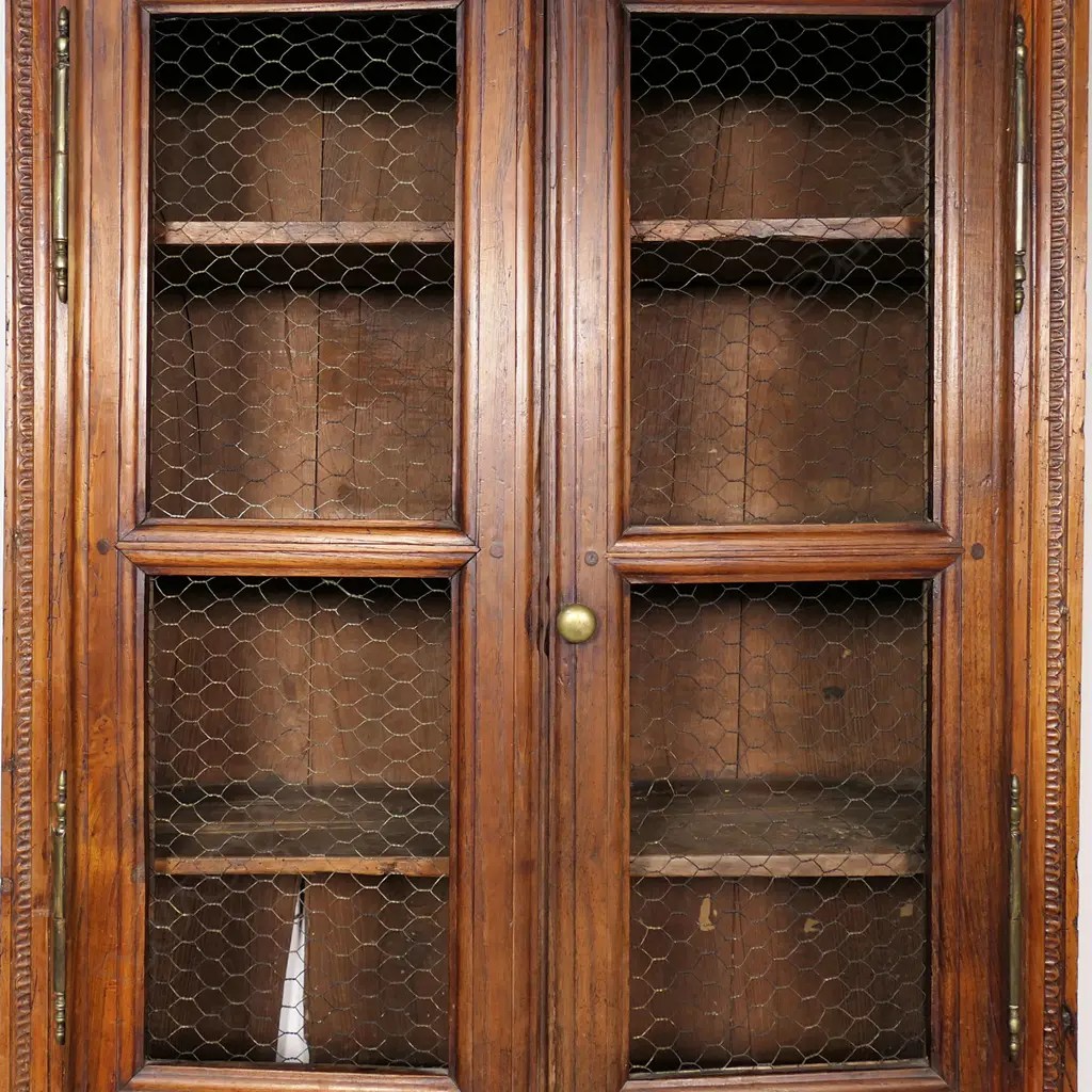 A 19thC French chestnut country buffet a deux corps, Image 1++