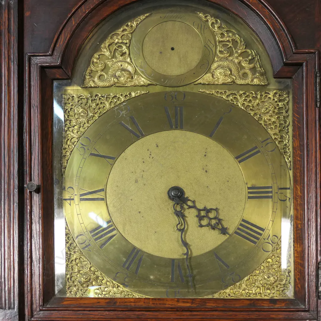 A large and impressive Edwardian oak long case clock, Image 1++