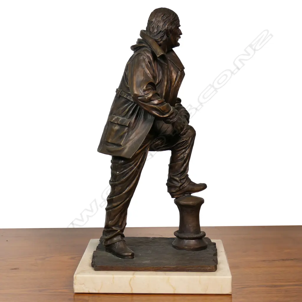 A bronze Michael Weir sculpture of Sir Peter Blake, Image 1++