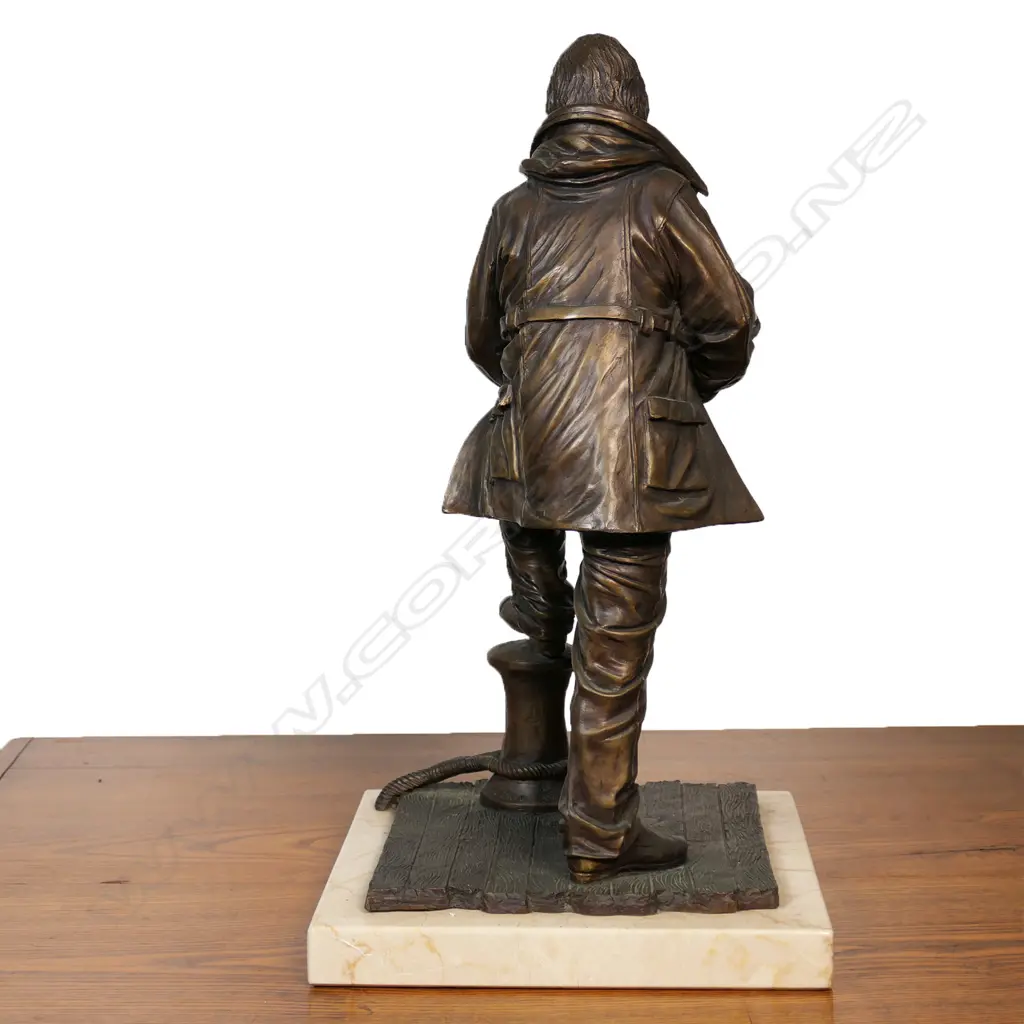 A bronze Michael Weir sculpture of Sir Peter Blake, Image 1++