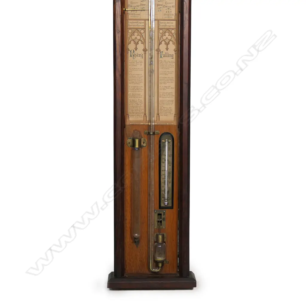 A Victorian walnut cased 'Admiral Fitzroy’s’ barometer, Image 1++