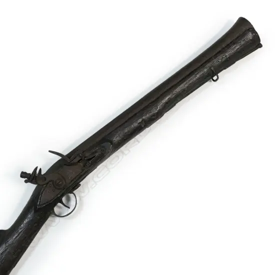 An antique weathered blunderbuss,