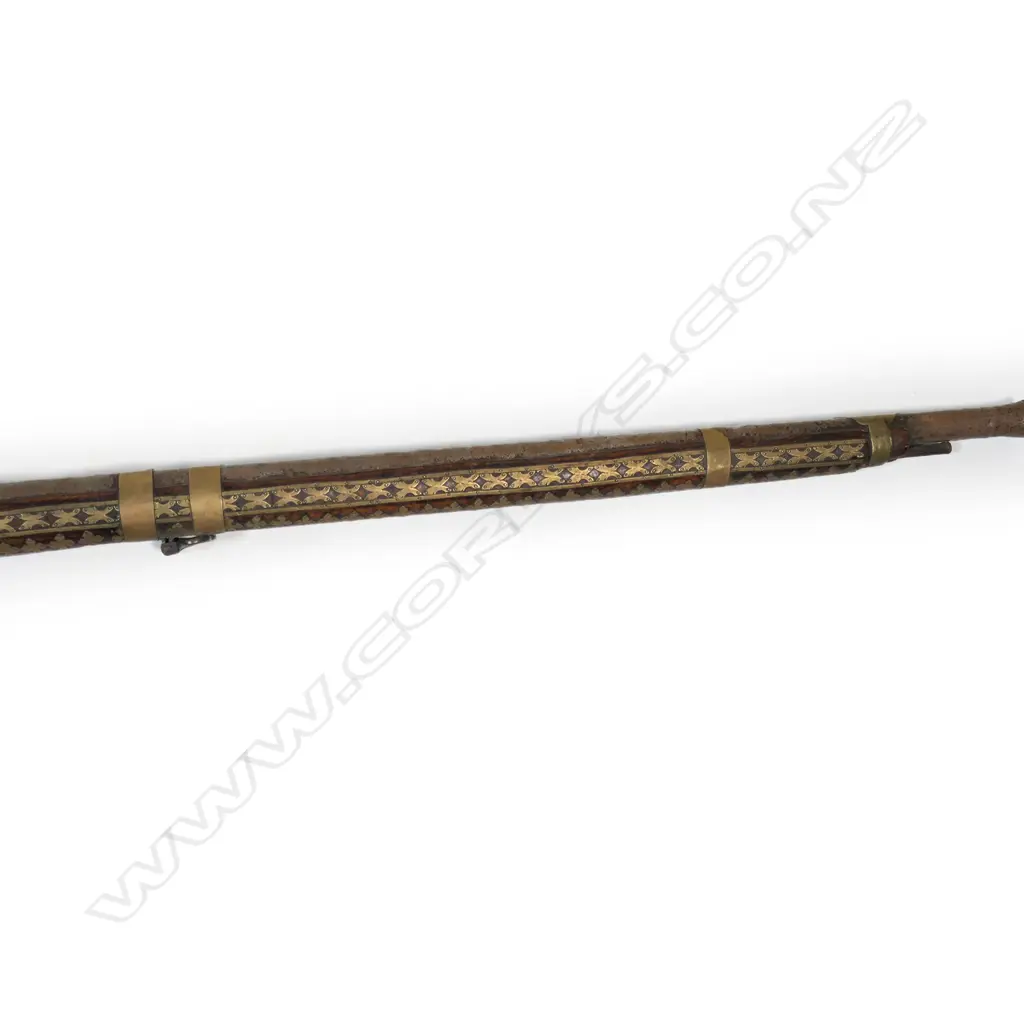 A 19thC Afghanistan 'Jezail' long flintlock gun, Image 1++
