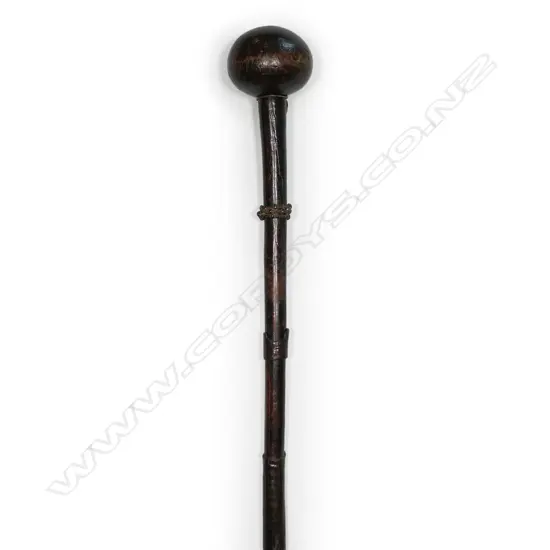 19thC Zulu tribal Knobkerrie,