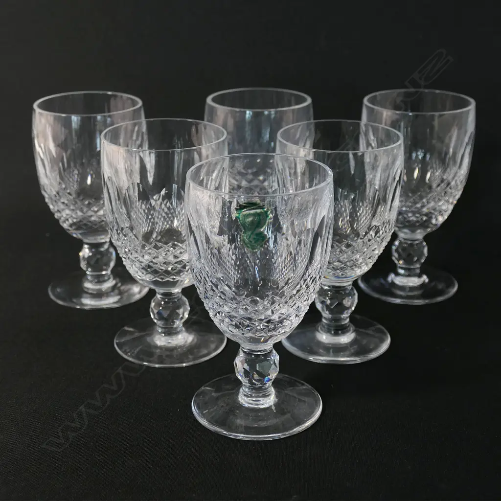 A set of six Waterford claret glasses, Image 1++