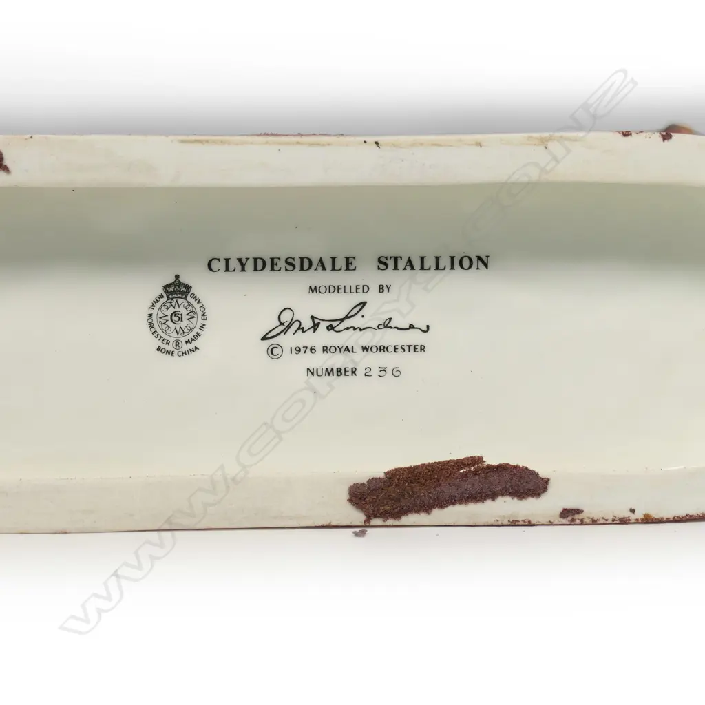 A Royal Worcester figure of a Clydesdale Stallion, Image 1++