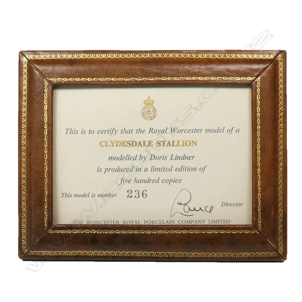 A Royal Worcester figure of a Clydesdale Stallion, Image 1++