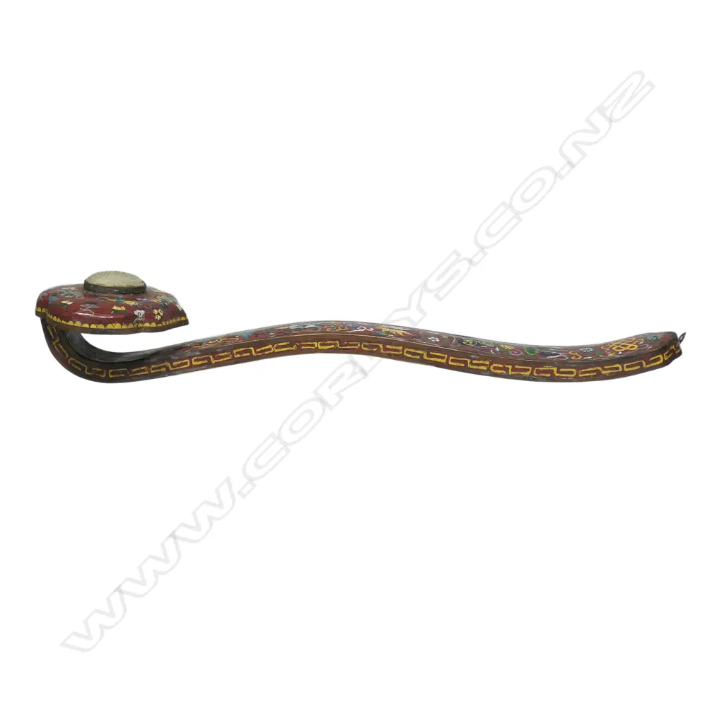 A Chinese cloisonne Ruyi Sceptre, Image 1++