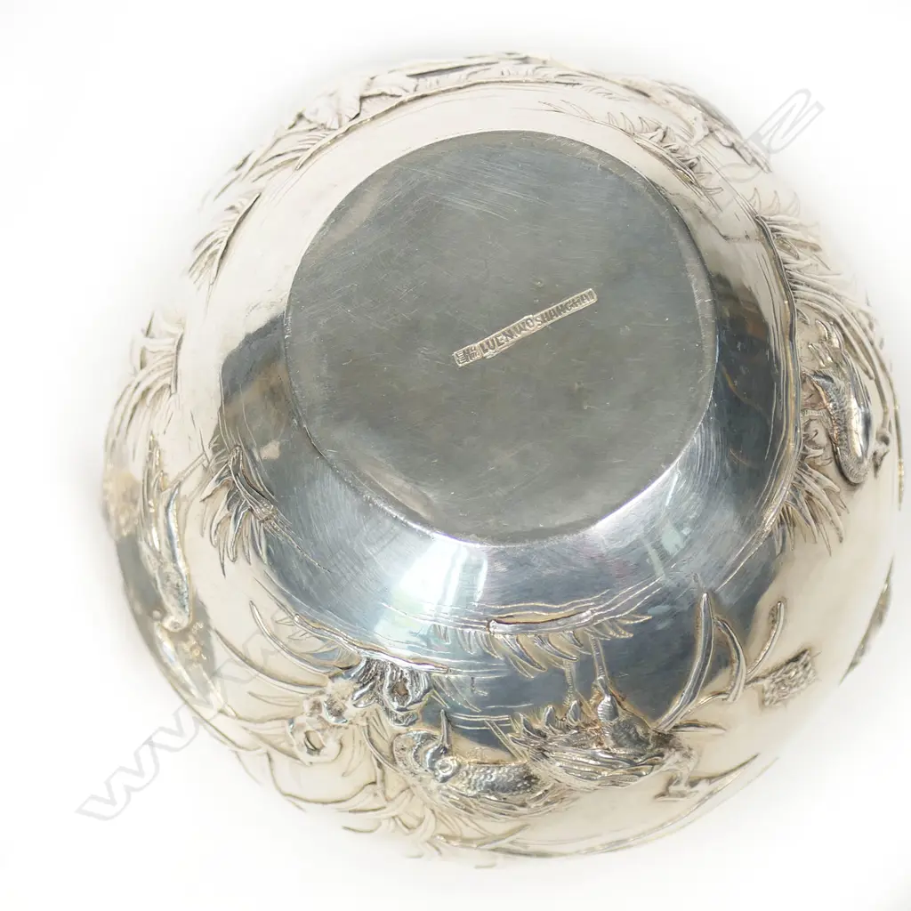 A c1900 Chinese 'Luen Wo' silver lidded ginger jar, Image 1++