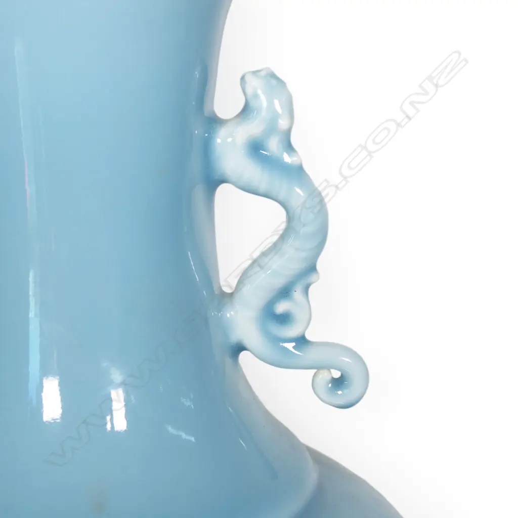 A large elegant Chinese porcelain powder blue glaze vase, Image 1++