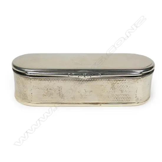 A historic Victorian Scottish silver table snuff box,