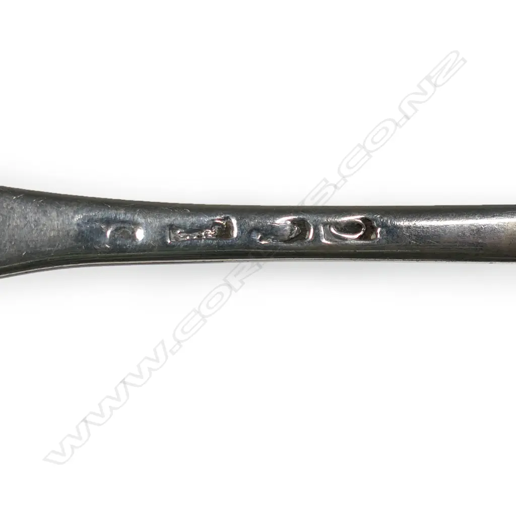Six George III silver tablespoons, Image 1++