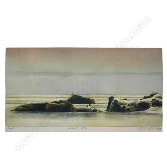 Stanley Palmer (NZ 1936-) 'Eastward Aotea',