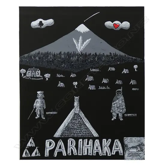 Alan Taylor (NZ 1933-2016) 'Mt Taranaki' (Parihaka),