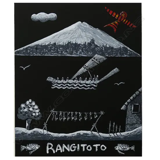 Alan Taylor (NZ 1933-2016) 'Auckland Harbour' (Rangitoto),