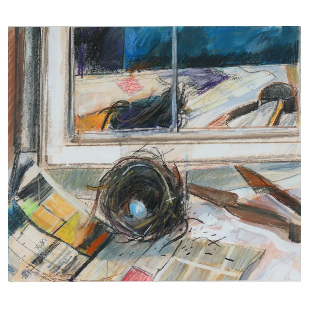 Russell Hollings (NZ 1948-) 'Nest and shears', Image 1++