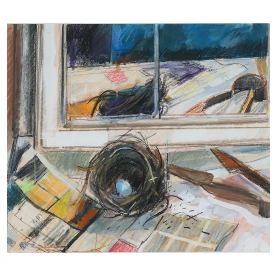 Russell Hollings (NZ 1948-) 'Nest and shears',