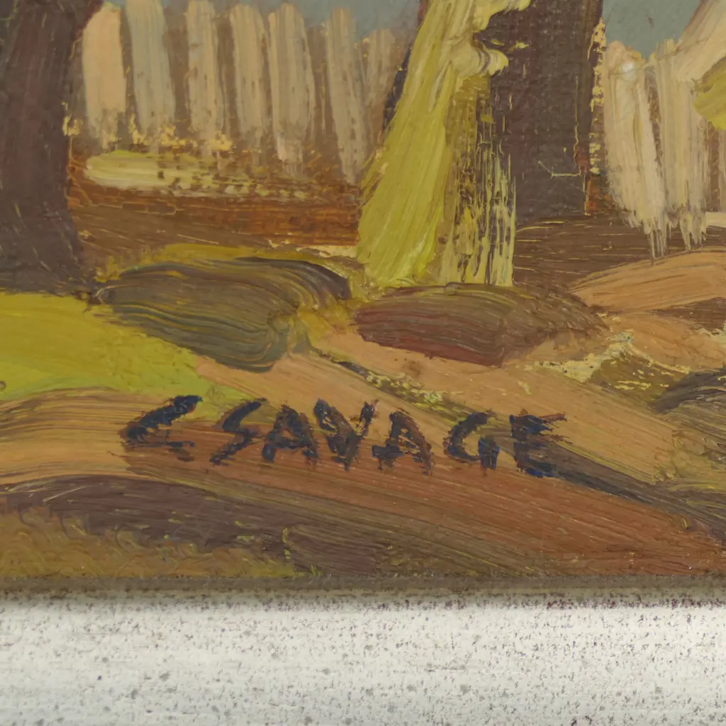 Cedric Savage (NZ 1901-1969) 'Tree in Blossom', Image 1++