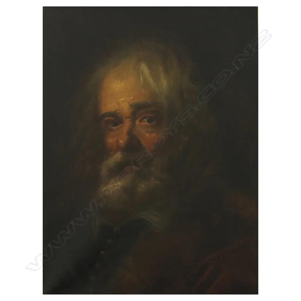 Attributed Leonard Hampton Booth (1883-1960) 'Portrait of Bearded Man', Image 1++