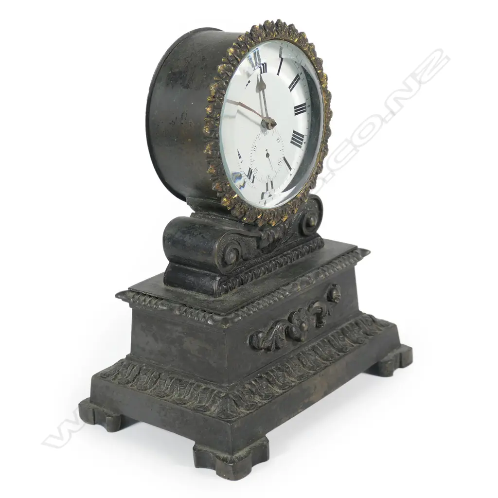 An uncommon Australian movement 19thC small mantel clock, Image 1++