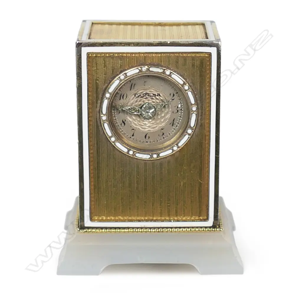 An exquisite Cartier miniature desk clock, Image 1++
