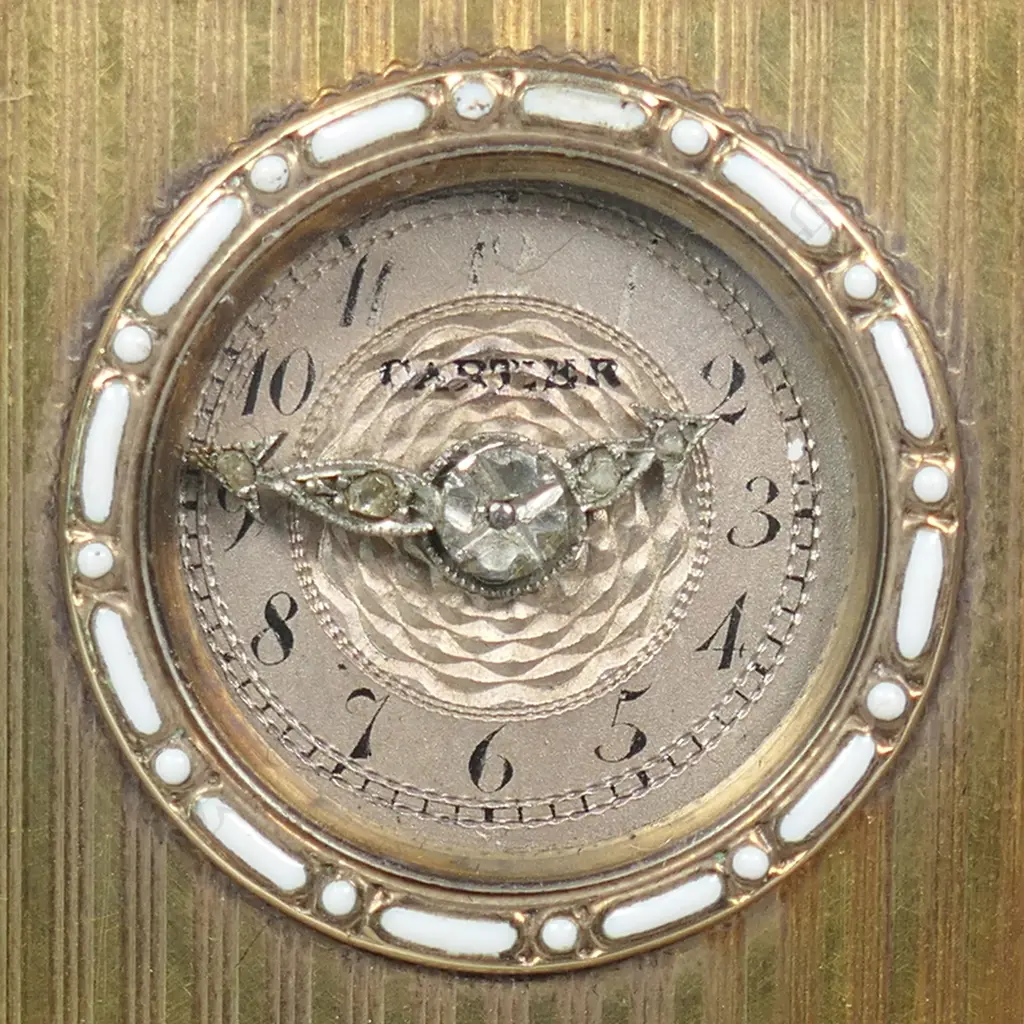 An exquisite Cartier miniature desk clock, Image 1++