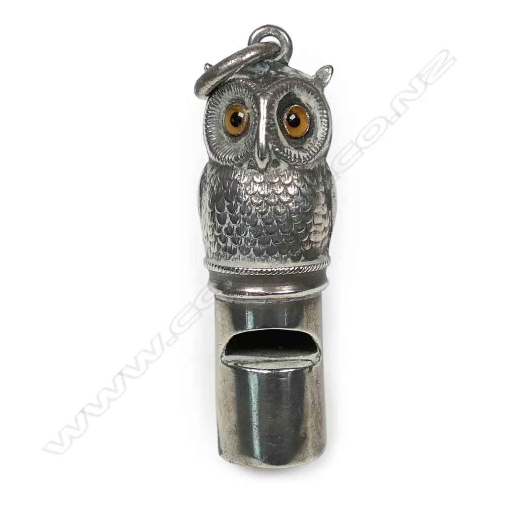 An early 1900s silver whistle, Image 1++