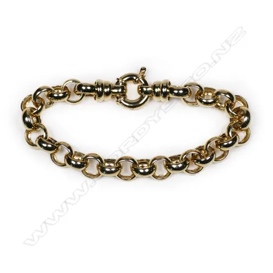 A 9ct yellow gold bracelet,