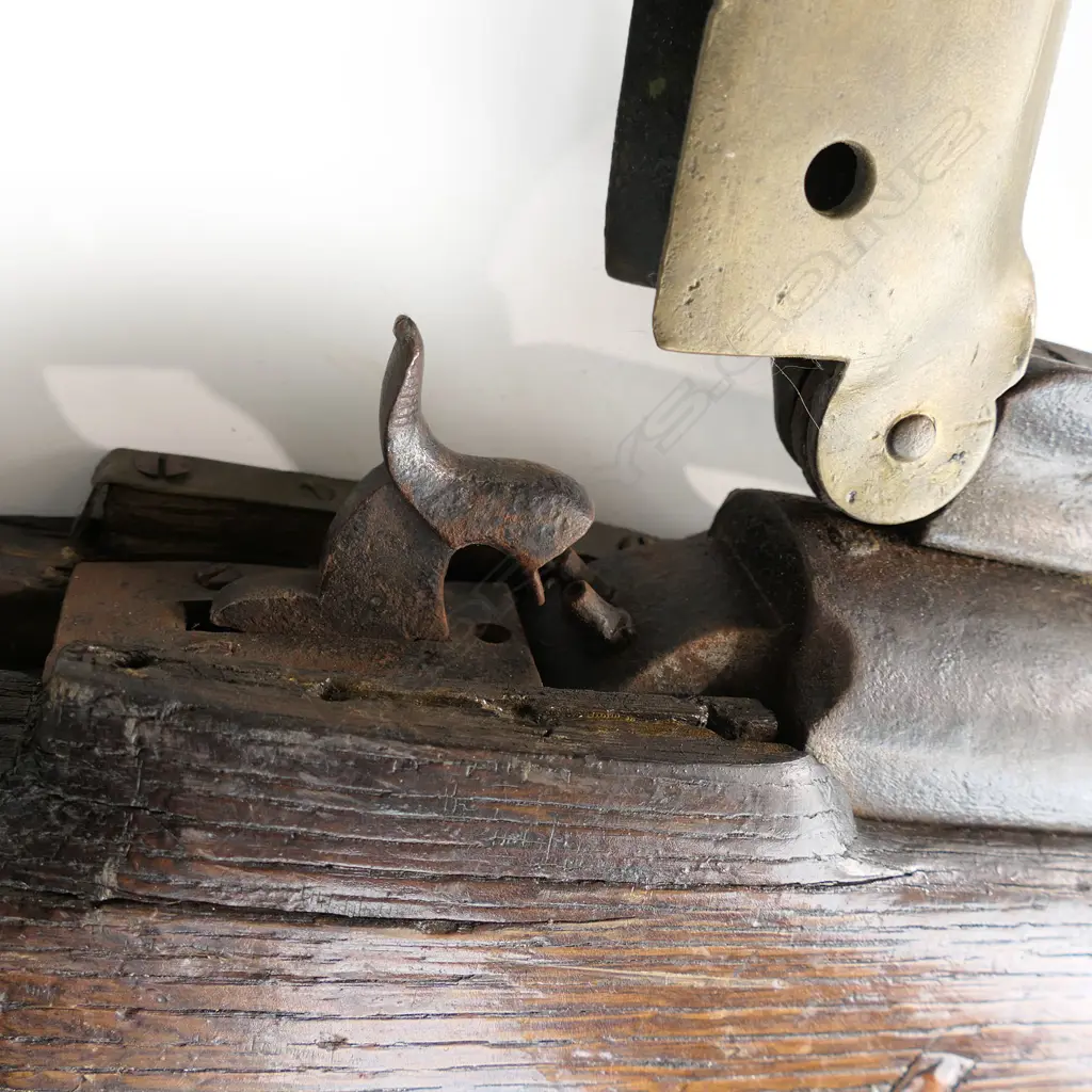 A rare 19thC 1851 William Greener whaling harpoon bow gun, Image 1++
