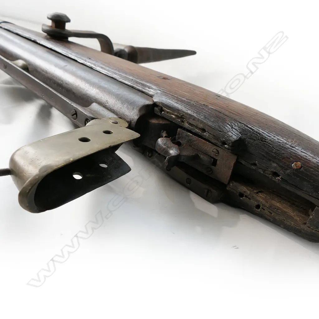 A rare 19thC 1851 William Greener whaling harpoon bow gun, Image 1++