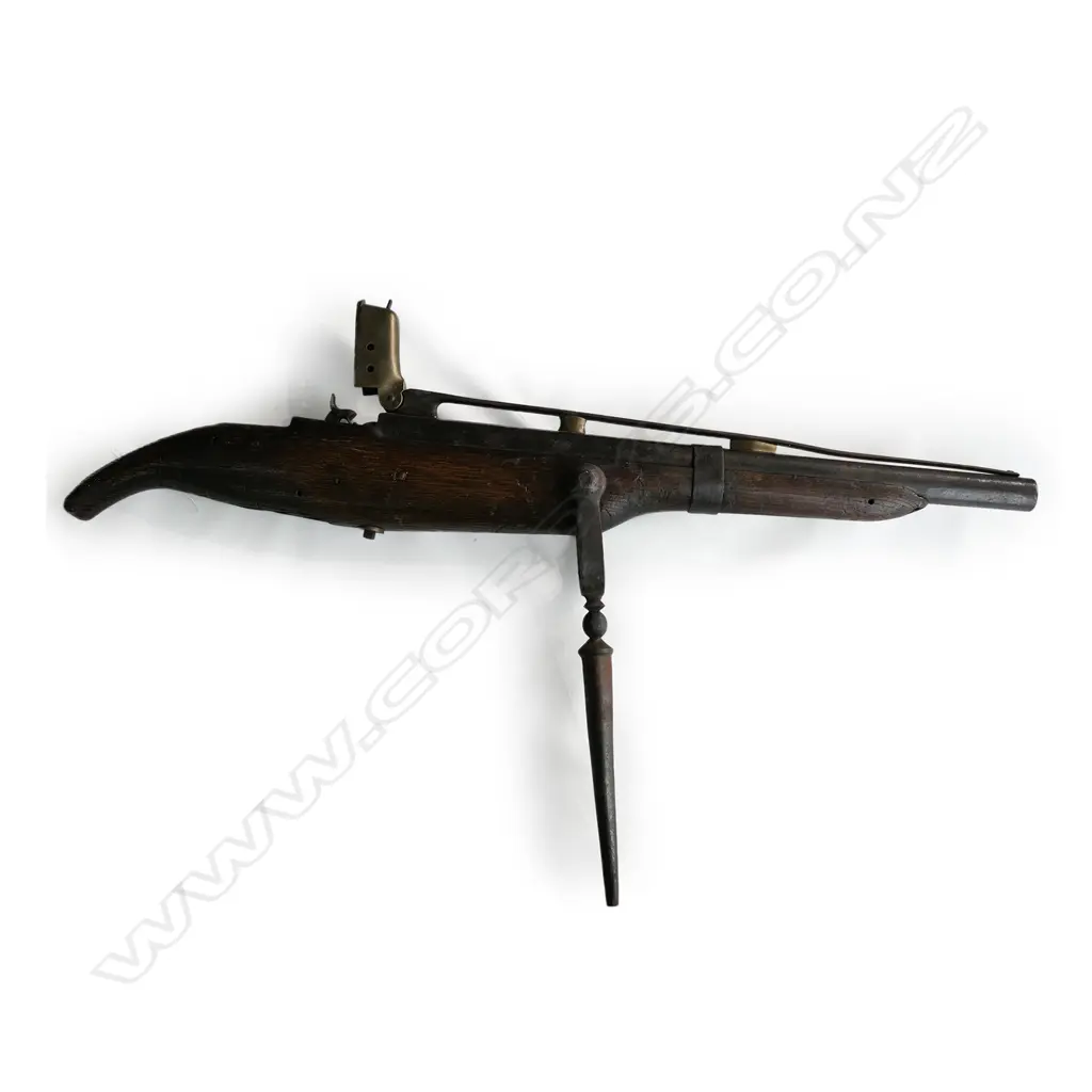 A rare 19thC 1851 William Greener whaling harpoon bow gun, Image 1++