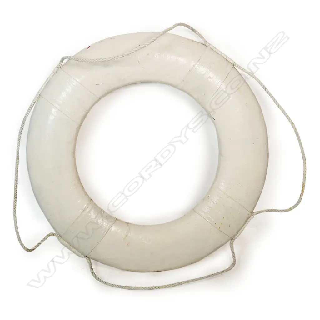 A vintage ship's life buoy 'S.S. Wairarapa. USSCo. Dunedin', Image 1++