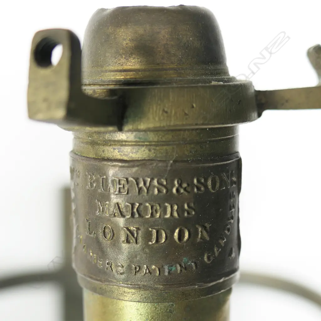 A pair of c.1900 brass ship's gimbal candlesticks, Image 1++