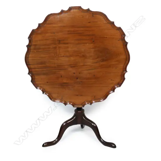 A George III mahogany wine table,